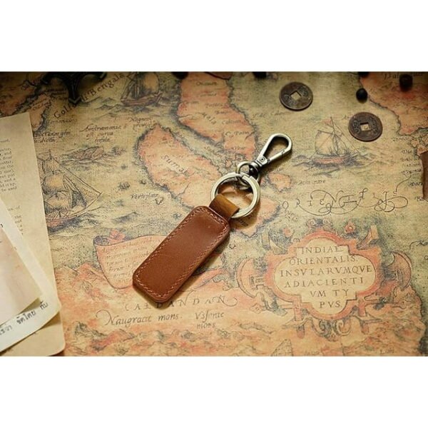 Genuine Leather Keychain Leather Key Chain Holder for Men - Image 4
